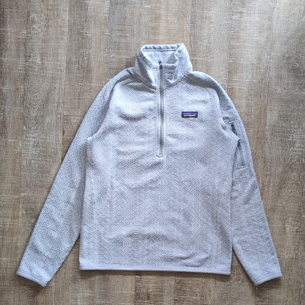 Patagonia Light Gray Textured Pullover